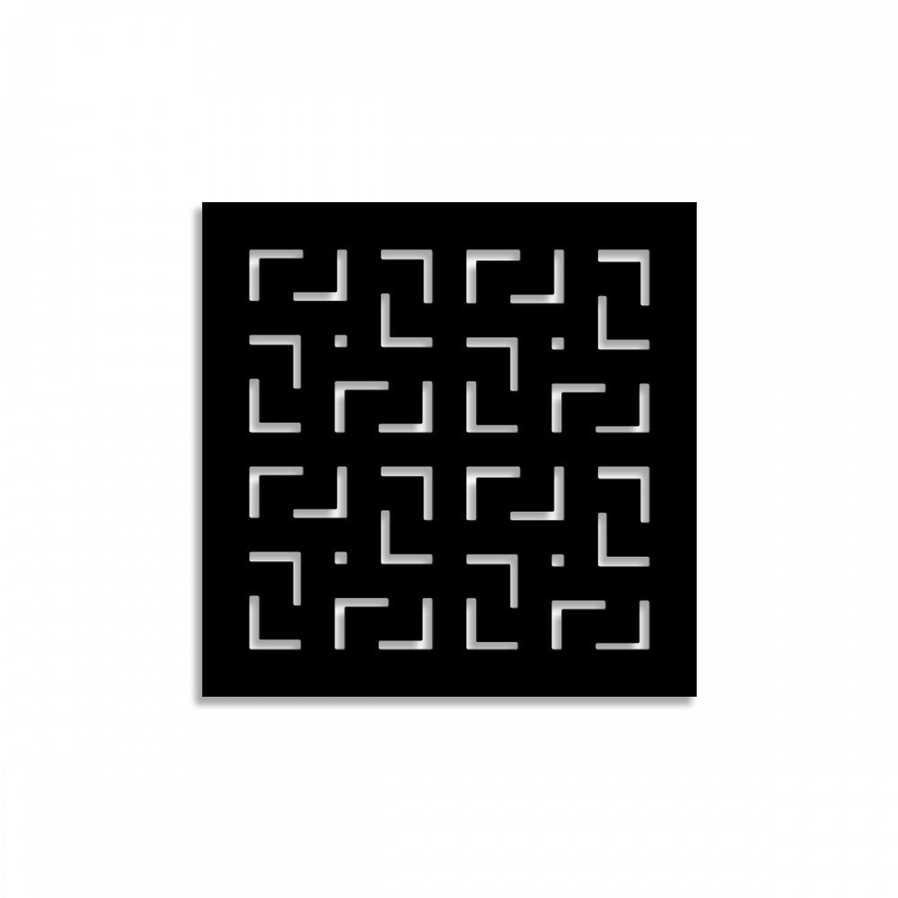 LABYRINTH -M- - Pannello in PVC traforato - Parasole Colore: nero, Misura: 48x48 cm