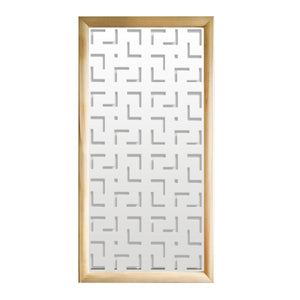 LABYRINTH M - Moduli Decorativi in Legno e PVC Colore: bianco, Misura: 73x148 cm