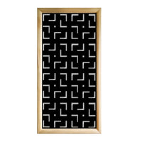 LABYRINTH M - Moduli Decorativi in Legno e PVC Colore: nero, Misura: 73x148 cm