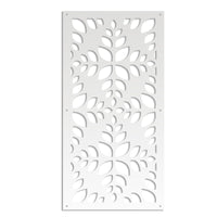 LEAVES - Pannello in PVC traforato - Parasole Colore: bianco, Misura: 73x148 cm