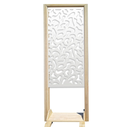 MACCHIE - Separè - Paravento modulabile - 70x190cm - in Legno e PVC Colore: bianco