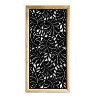 MANGROVIE - Moduli Decorativi in Legno e PVC Colore: nero, Misura: 47x94 cm