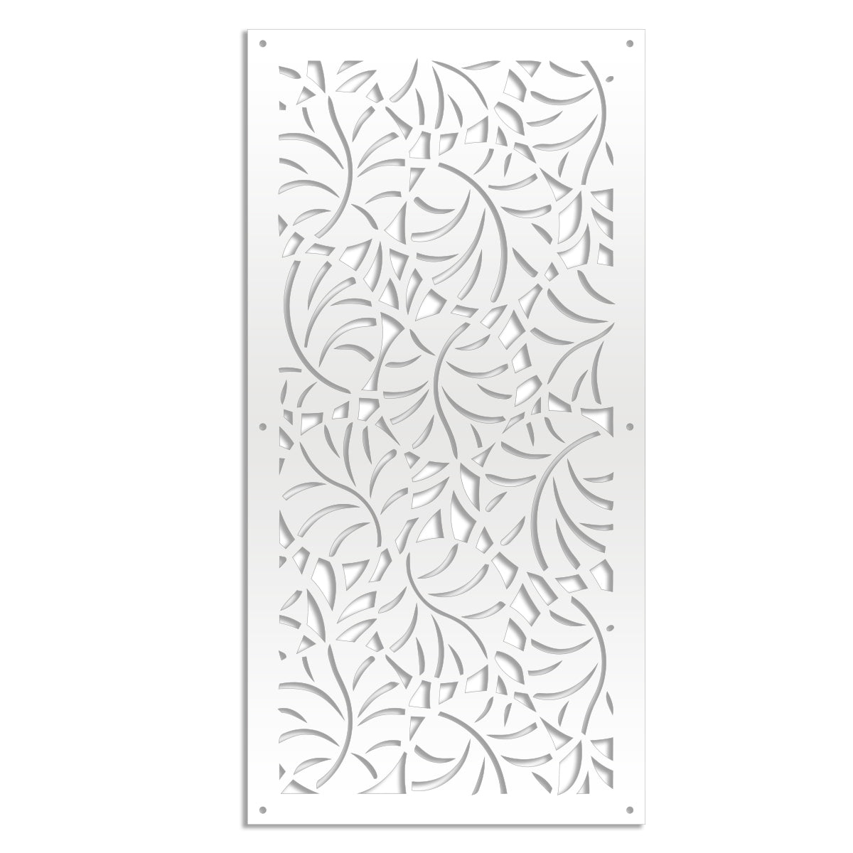 MANGROVIE - Pannello in PVC traforato - Parasole Misura: 47x94 cm, Colore: bianco