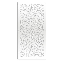 MANGROVIE - Pannello in PVC traforato - Parasole Misura: 47x94 cm, Colore: bianco