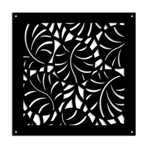 MANGROVIE - Pannello in PVC traforato - Parasole Misura: 48x48 cm, Colore: nero