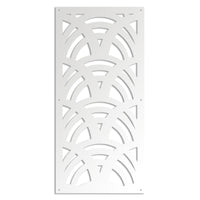 MAORI - Pannello in PVC traforato - Parasole Misura: 73x148 cm, Colore: bianco