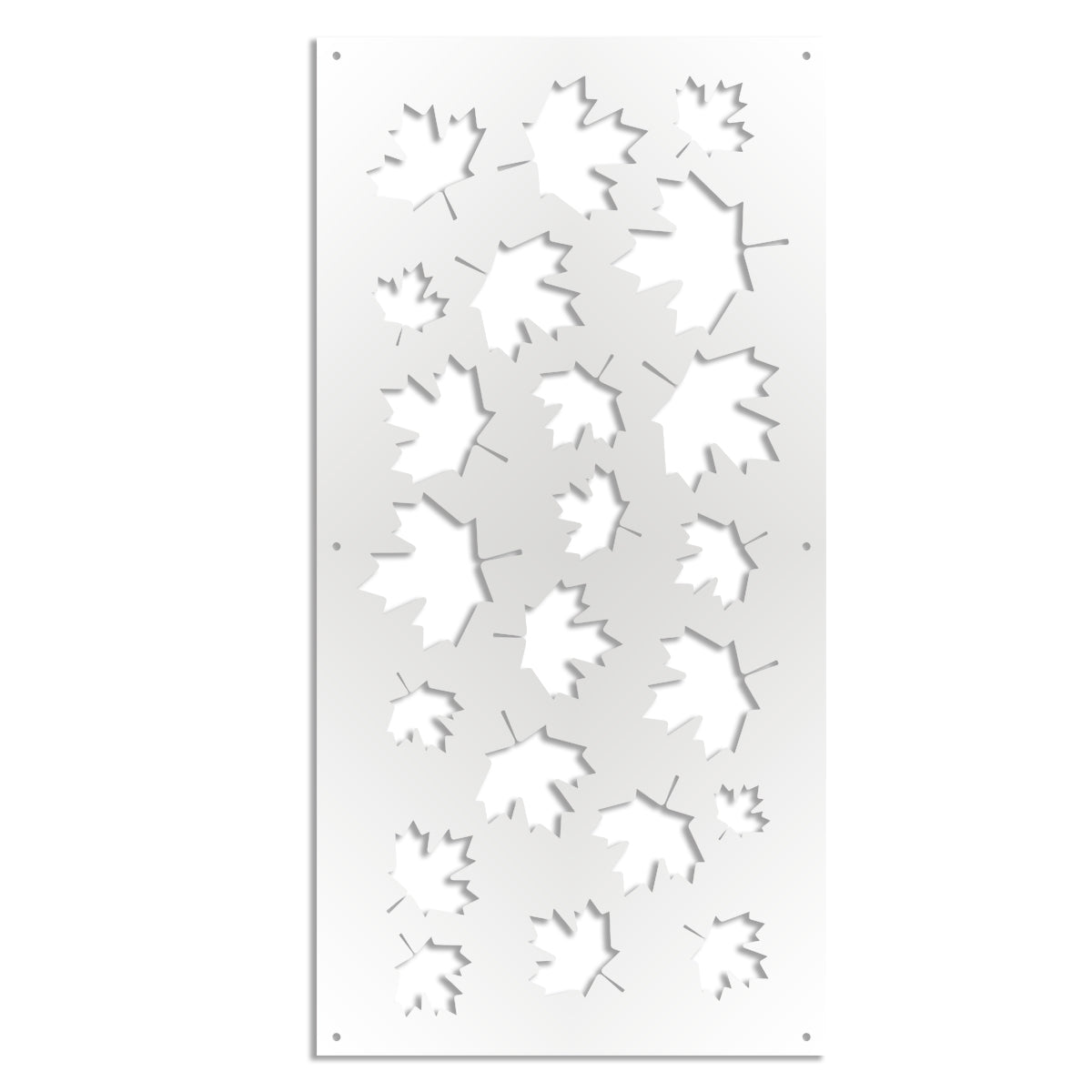 MAPLE - Pannello in PVC traforato - Parasole Misura: 47x94 cm, Colore: bianco