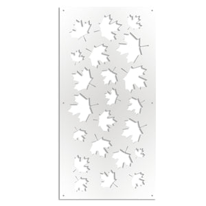 MAPLE - Pannello in PVC traforato - Parasole Misura: 47x94 cm, Colore: bianco