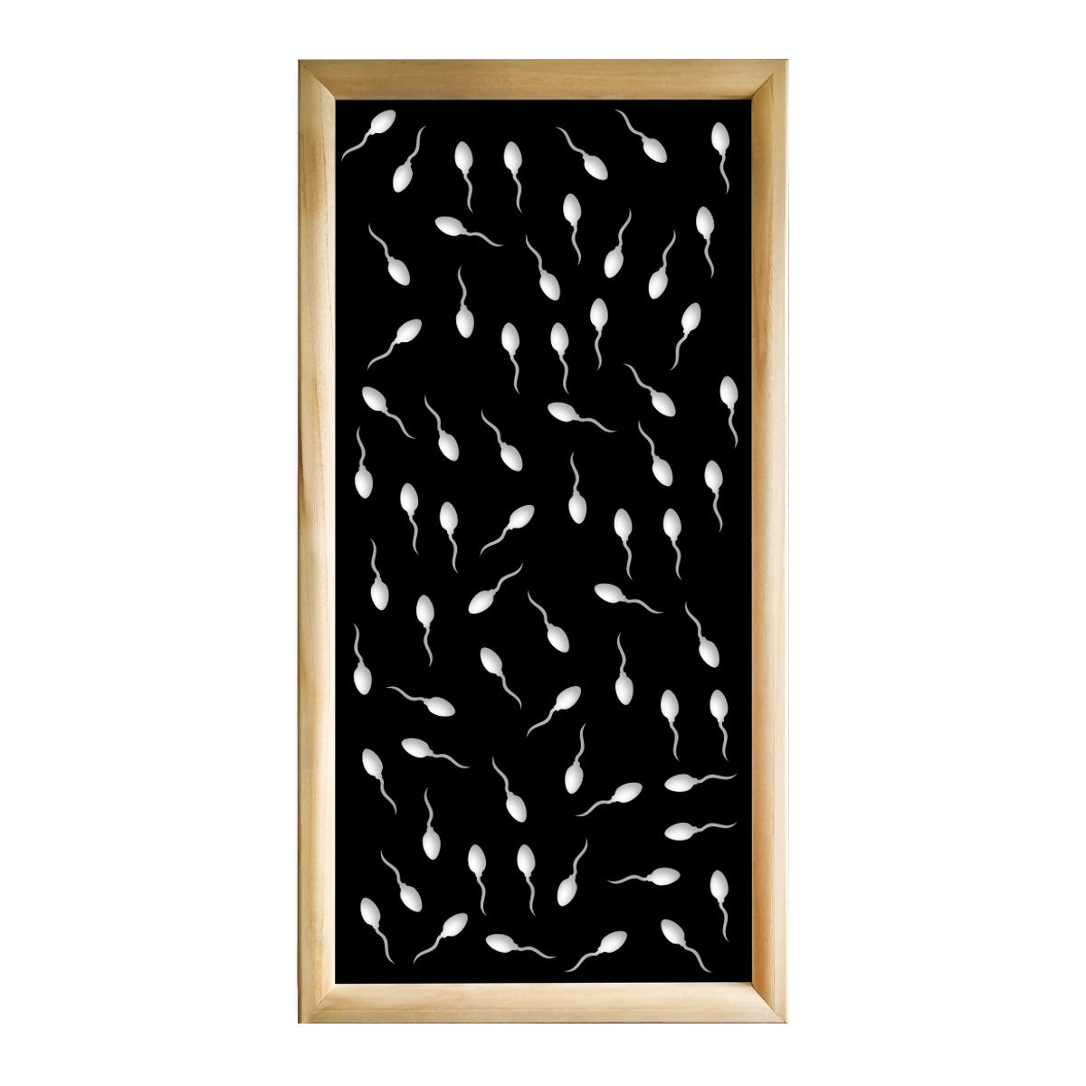 MAYBE LIFE - Moduli Decorativi in Legno e PVC Colore: nero, Misura: 73x148 cm