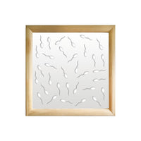 MAYBE LIFE - Moduli Decorativi in Legno e PVC Colore: bianco, Misura: 73x73 cm