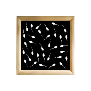 MAYBE LIFE - Moduli Decorativi in Legno e PVC Colore: nero, Misura: 73x73 cm