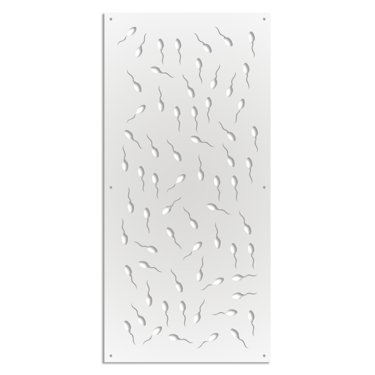 MAYBE LIFE - Pannello in PVC traforato - Parasole Colore: bianco, Misura: 73x148 cm