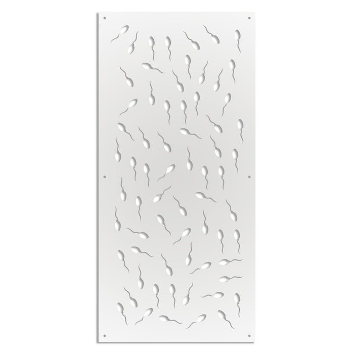 MAYBE LIFE - Pannello in PVC traforato - Parasole Colore: bianco, Misura: 73x148 cm