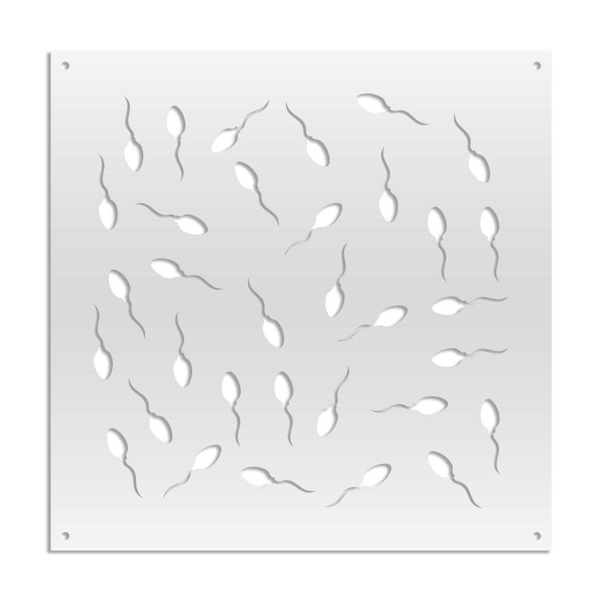 MAYBE LIFE - Pannello in PVC traforato - Parasole Colore: bianco, Misura: 98x98 cm