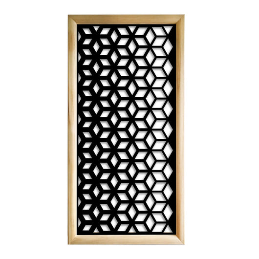 METAMORPHOSIS  - Moduli Decorativi in Legno e PVC Colore: nero, Misura: 73x148 cm