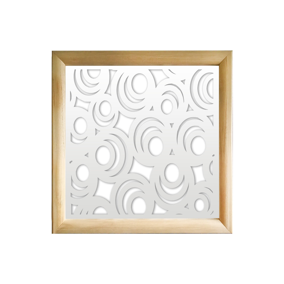 MICKEY - Moduli Decorativi in Legno e PVC Colore: bianco, Misura: 73x73 cm