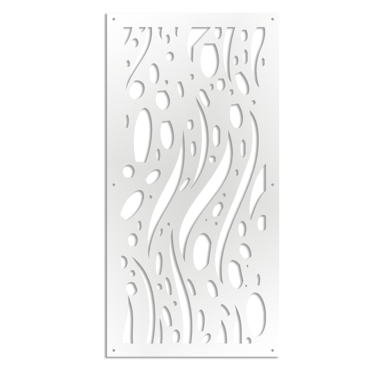 MISTRAL - Pannello in PVC traforato - Parasole Misura: 47x94 cm, Colore: bianco