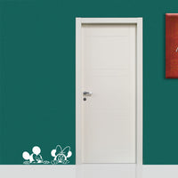 MOUSE - Adesivo murale wall sticker in vinile 70x30cm Colore: bianco