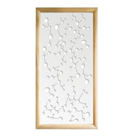 NANOTECH - Moduli Decorativi in Legno e PVC Misura: 73x148 cm, Colore: bianco