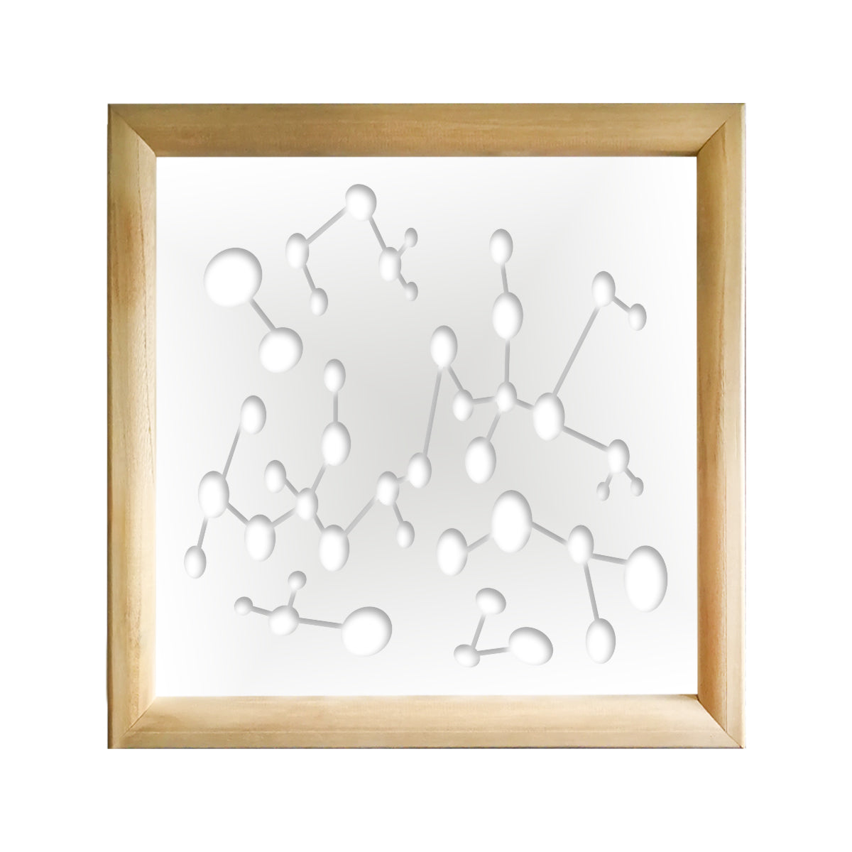 NANOTECH - Moduli Decorativi in Legno e PVC Colore: bianco, Misura: 98x98 cm