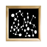 NANOTECH - Moduli Decorativi in Legno e PVC Colore: nero, Misura: 98x98 cm