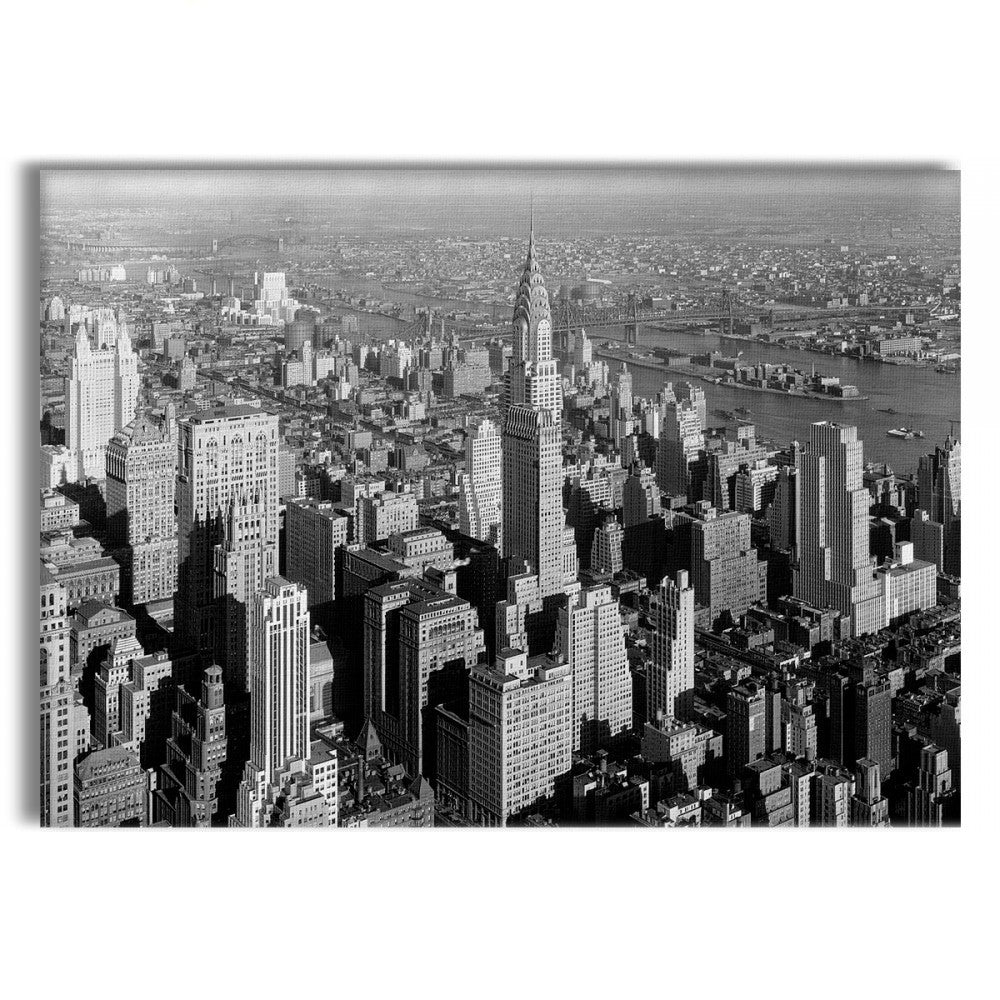 NewYork retrò - Quadro Canvas su telaio in legno Misura: 100x70 cm