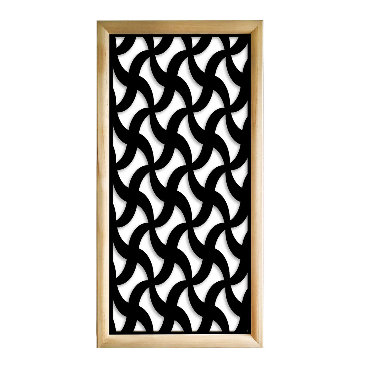 NINJA - Moduli Decorativi in Legno e PVC Misura: 47x94 cm, Colore: nero