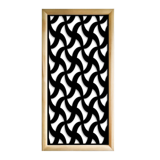 NINJA - Moduli Decorativi in Legno e PVC Misura: 73x148 cm, Colore: nero