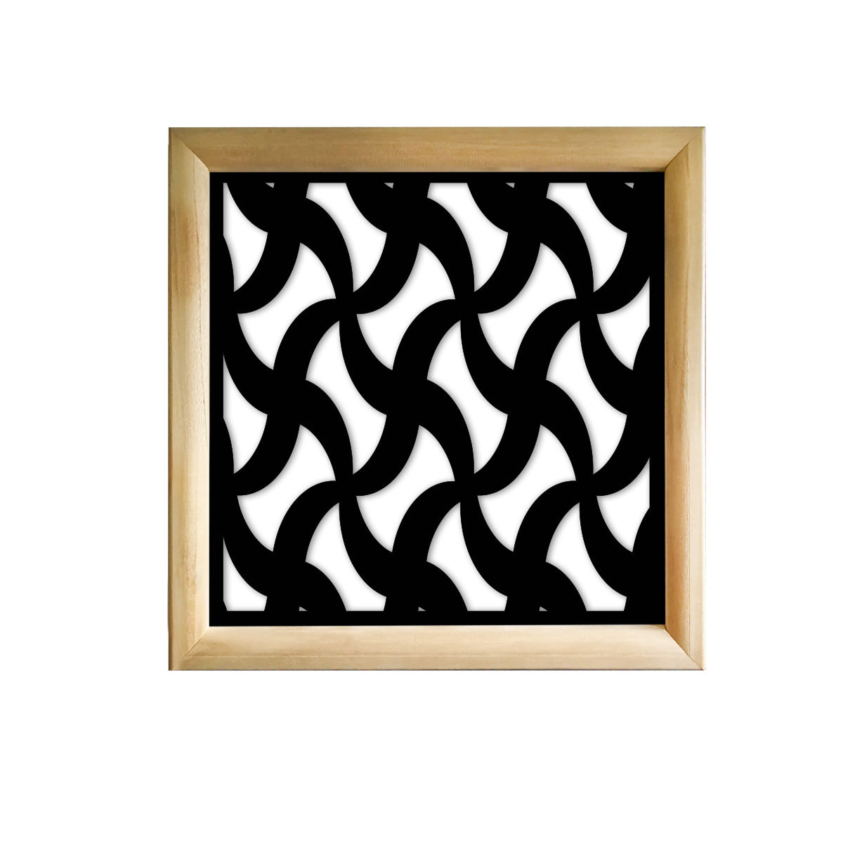 NINJA - Moduli Decorativi in Legno e PVC Colore: nero, Misura: 73x73 cm