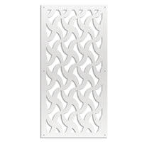 NINJA - Pannello in PVC traforato - Parasole Colore: bianco, Misura: 47x94 cm