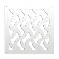 NINJA - Pannello in PVC traforato - Parasole Misura: 73x73 cm, Colore: bianco