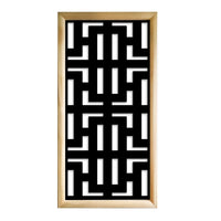 NO WAY - Moduli Decorativi in Legno e PVC Colore: nero, Misura: 73x148 cm