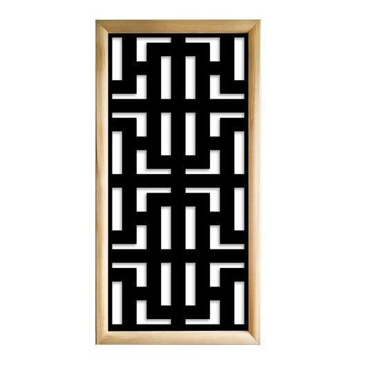 NO WAY - Moduli Decorativi in Legno e PVC Colore: nero, Misura: 73x148 cm