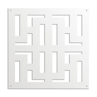 NO WAY - Pannello in PVC traforato - Parasole Misura: 73x73 cm, Colore: bianco