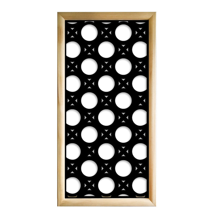 NOTTINGHAM - Moduli Decorativi in Legno e PVC Colore: nero, Misura: 73x148 cm