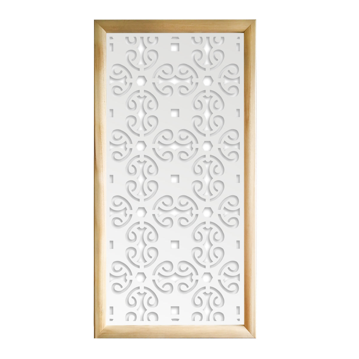 OLD KEY - Moduli Decorativi in Legno e PVC Misura: 47x94 cm, Colore: bianco