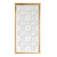 OLD KEY - Moduli Decorativi in Legno e PVC Misura: 47x94 cm, Colore: bianco