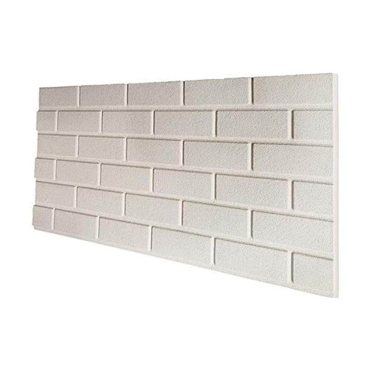 Pannello finto mattone BIANCO In EPS Resinato Misura 100x50 Cm Spessore 2 Cm