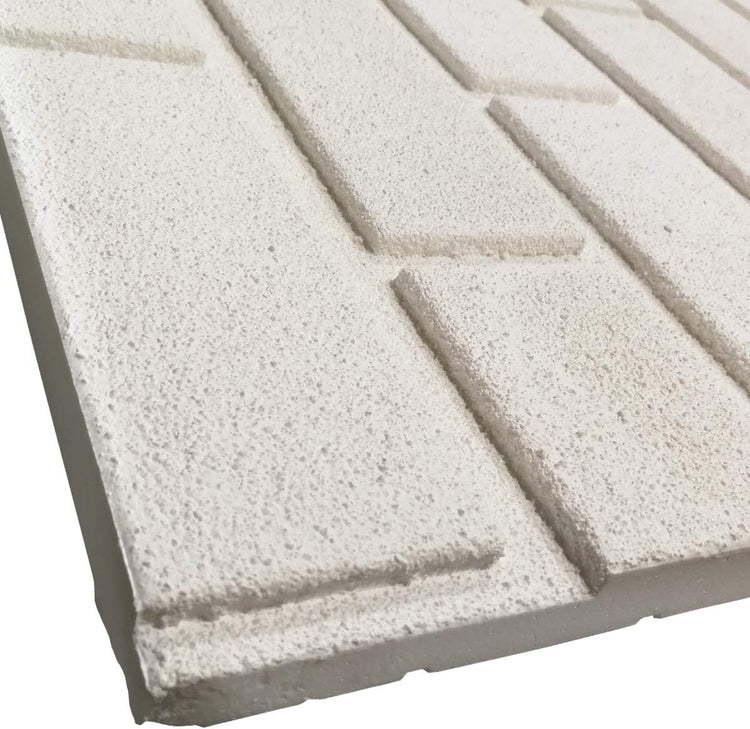 Pannello finto mattone BIANCO In EPS Resinato Misura 100x50 Cm Spessore 2 Cm