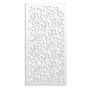 PETALI - Pannello in PVC traforato - Parasole Misura: 73x148 cm, Colore: bianco