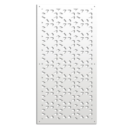 PINCERS - Pannello in PVC traforato - Parasole Misura: 73x148 cm, Colore: bianco