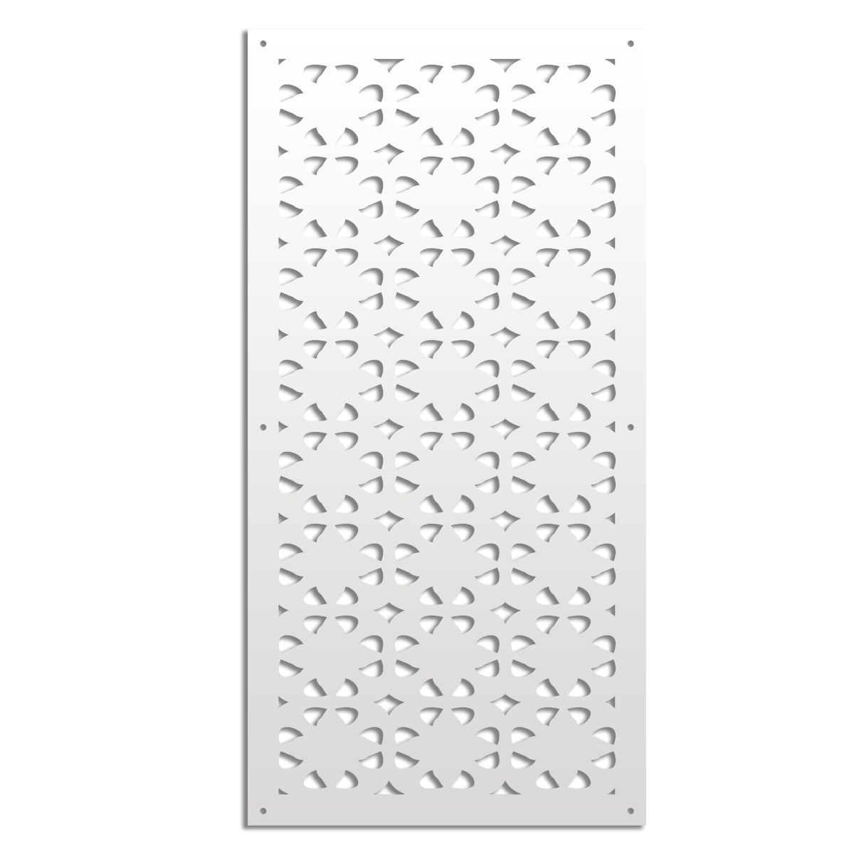 PINCERS - Pannello in PVC traforato - Parasole Colore: bianco, Misura: 47x94 cm