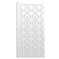 PINCERS - Pannello in PVC traforato - Parasole Colore: bianco, Misura: 47x94 cm