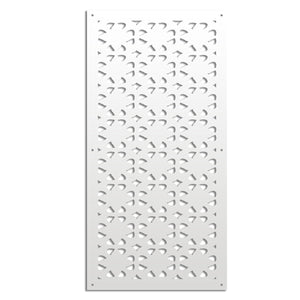 PINCERS - Pannello in PVC traforato - Parasole Colore: bianco, Misura: 47x94 cm