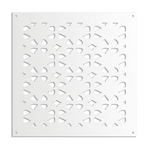 PINCERS - Pannello in PVC traforato - Parasole Colore: bianco, Misura: 73x73 cm