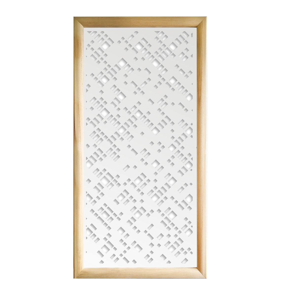 PIXEL - Moduli Decorativi in Legno e PVC Misura: 47x94 cm, Colore: bianco