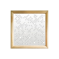 PIXEL - Moduli Decorativi in Legno e PVC Misura: 73x73 cm, Colore: bianco