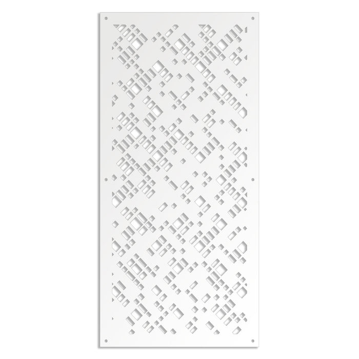 PIXEL - Pannello in PVC traforato - Parasole Misura: 47x94 cm, Colore: bianco