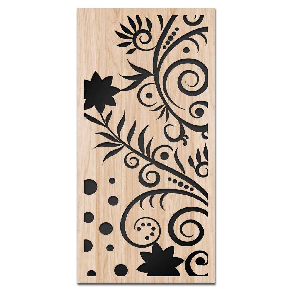 PLANT - Quadro arredo LASERCUT composito Legno e PVC Misura: 70x140 cm