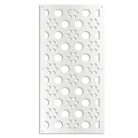 POINTS - Pannello in PVC traforato - Parasole Misura: 47x94 cm, Colore: bianco